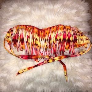 Us kissed Fringe Bikini Top Bandeau